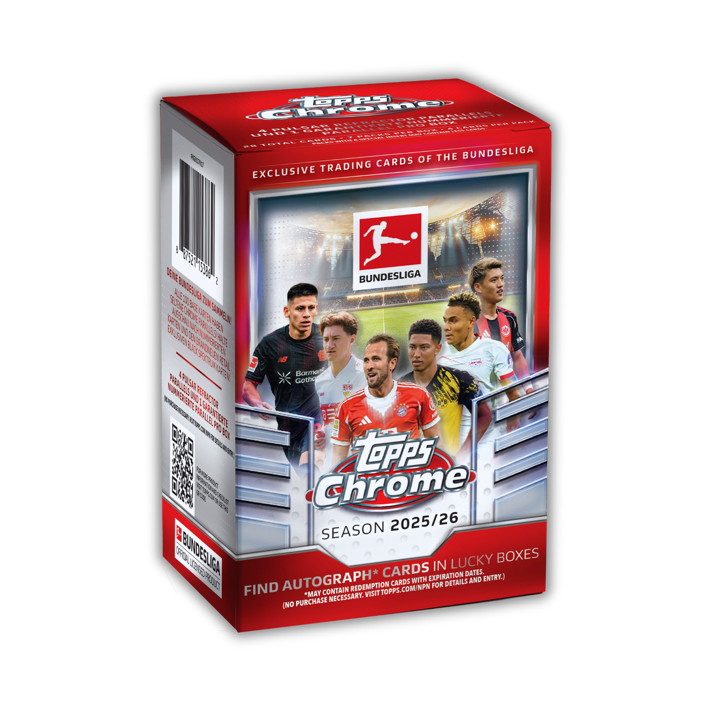 Topps 2025-26 Bundesliga Chrome Value Blaster Box